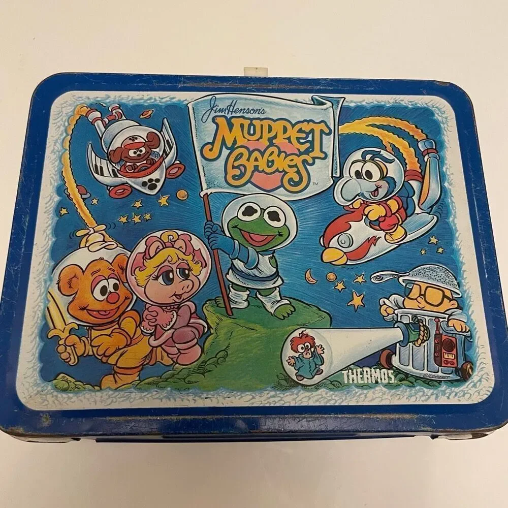 Muppet Babies 1985 Vintage Metal Lunchbox. 80s cartoons